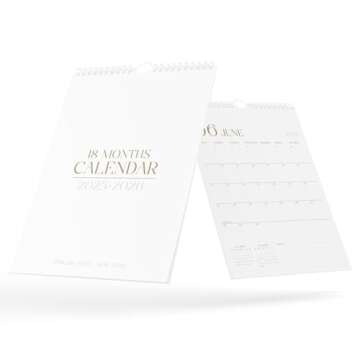 Karto Wall Calendar 2025 - Vertical 11x17 inch Runs Until June 2026 - Boost Your Productivity and Easy Planning with the Aesthetic Monthly Calendar - Stylish