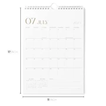 Karto Wall Calendar 2025 - Vertical 11x17 inch Runs Until June 2026 - Boost Your Productivity and Easy Planning with the Aesthetic Monthly Calendar - Stylish