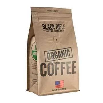 Black Rifle Coffee Company Whole Bean Organic Coffee - Medium Roast, 12 Ounce
