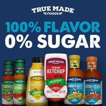 True Made Foods Healthy No Sugar Ketchup Squeeze Bottles