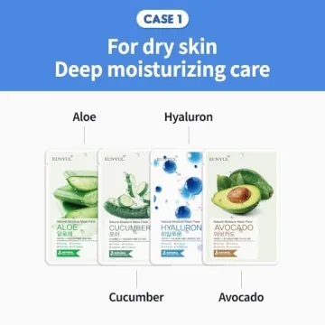 EUNYUL Natural Sheet Mask Pack 10 Types Korean Skincare