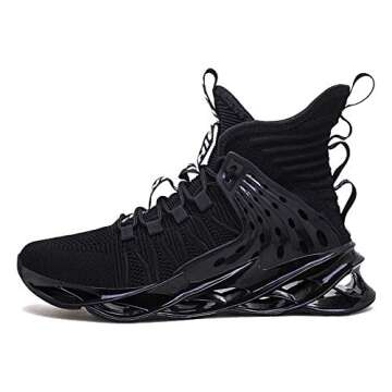 Hello MrLin Men's Running Shoes Non Slip Athletic Tennis Walking Blade Type Sneakers Hip Hop