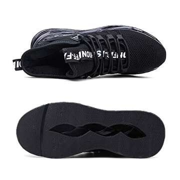 Hello MrLin Men's Running Shoes Non Slip Athletic Tennis Walking Blade Type Sneakers Hip Hop