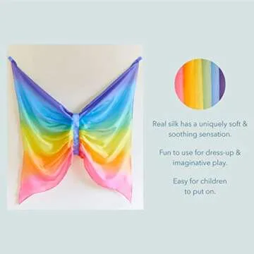 Enchanting Sarah's Silks Rainbow Fairy Wings for Kids