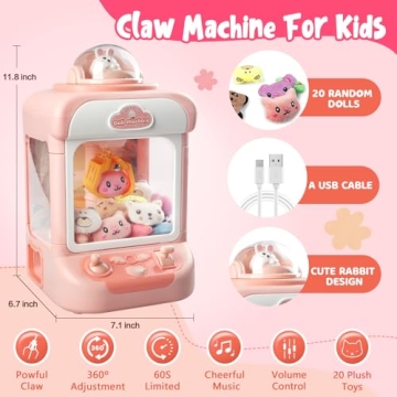 Exciting Claw Machine for Kids with Plush Toys & Fun Games