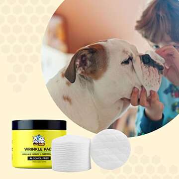 Wrinkle Paste for Bulldogs + Wrinkle Wipes French Bulldog- Wrinkle Cream for Dogs (Frenchie, English Bulldog, Pug)-Cleans Rashes,Tail Pockets- English Bulldog Harness Cream w | Dog Face Wipes |