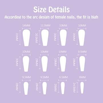 ANDGING Press on Nails Short Medium Coffin, French Tip for Women with Nude Pink White Design, Full Cover Glue on Nails, Reusable Nails Press on Stick on Nails for Christmas 24Pcs