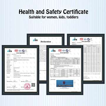 ANDGING Press on Nails Short Medium Coffin, French Tip for Women with Nude Pink White Design, Full Cover Glue on Nails, Reusable Nails Press on Stick on Nails for Christmas 24Pcs