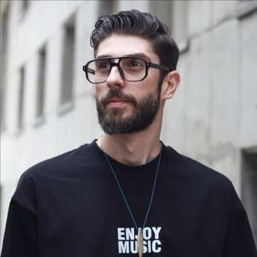 PORADAY Blue Light Blocking Glasses for Women Men 70s Retro Square Eyewear