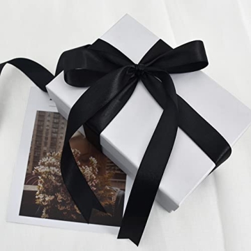 TONIFUL Solid Satin Ribbon 1" x 100yds for Crafting & Gifting