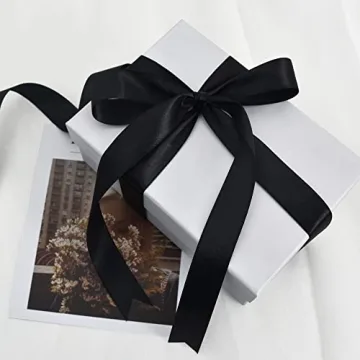 TONIFUL Solid Satin Ribbon 1" x 100yds for Crafting & Gifting