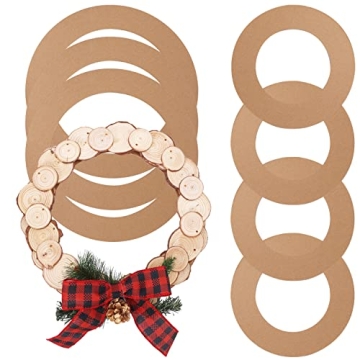 Sntieecr Cardboard Floral Wreath Hoops for Craft Projects