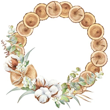 Sntieecr Cardboard Floral Wreath Hoops for Craft Projects