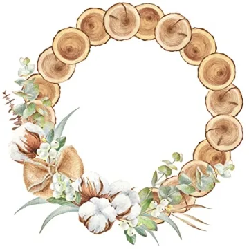 Sntieecr Cardboard Floral Wreath Hoops for Craft Projects