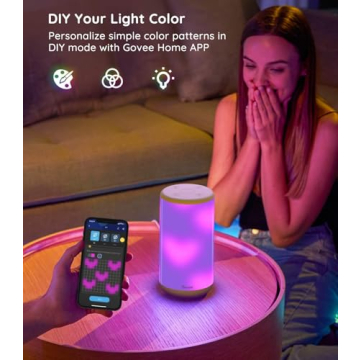 Govee RGBIC Table Lamp Smart LED with Music Sync