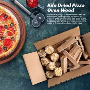 Fire Wood for Pizza Oven - Oak Mini Firewood for Solo Stove, Certified Kiln Dried for Hot Burning, A...