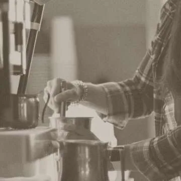 Gosh That's Good! Brand The Baristir - Ultimate Coffee Shop Tool, Efficient Mixing Timesaving, No Clumping - Designed to Reach Sides, Foam Control