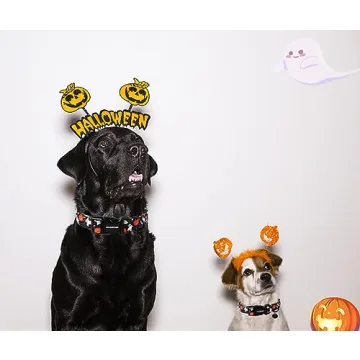 DOGWONG Cotton Dog Collar for Pets in Halloween Designs