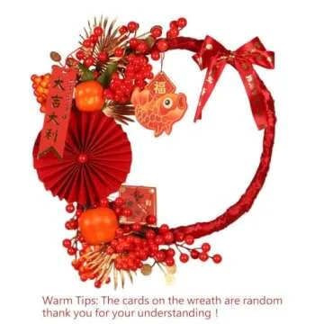 Almencla Chinese New Year Wreath for 2024 Festivities
