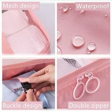 OEE Luggage Packing Organizers Packing Cubes Set for Travel