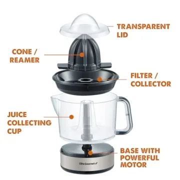 BPA-Free Citrus Juicer - Compact & Efficient Design