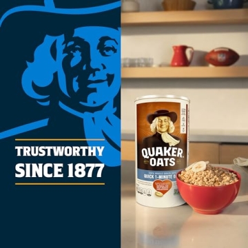 Quaker 1-Minute Oatmeal - Non-GMO, 2.5 lb Pack of 2