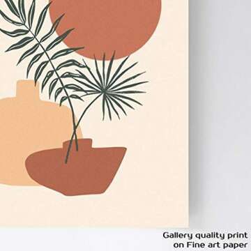 Abstract Wall Art, Minimalist Wall Art, Boho Wall Decor, Woman Line Art Botanical Plant Drawings Posters Prints, Wall Art for Bedroom, Kitchen Wall Art, Bathroom Decor, Office Wall Decor, (Set of 6,