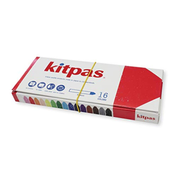 Kitpas Crayon Medium 16 Colours for All Surfaces