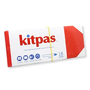 Kitpas Crayon Medium 16 Colours for All Surfaces