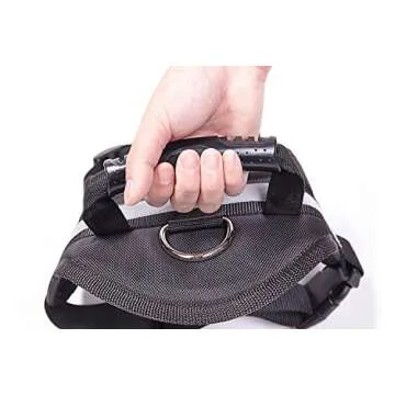 Big Dog Harness - Soft Reflective No Pull Black Size L 26-36 inch