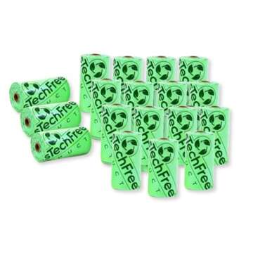 Plastech Pet Waste Disposal Bags - 100% Home Compostable/Plant-Based, 270 Count