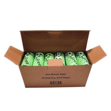 Plastech Pet Waste Disposal Bags - 100% Home Compostable/Plant-Based, 270 Count