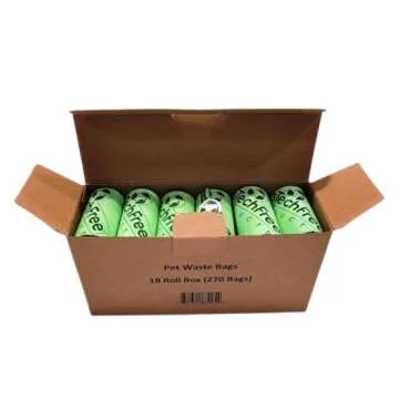 Plastech Pet Waste Disposal Bags - 100% Home Compostable/Plant-Based, 270 Count