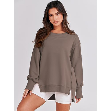 ANRABESS Women's Oversized Sweatshirt for Fall Fashion