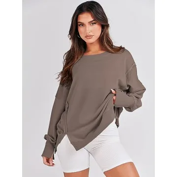 ANRABESS Women's Oversized Sweatshirt for Fall Fashion