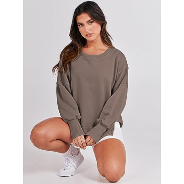 ANRABESS Women's Oversized Sweatshirt for Fall Fashion
