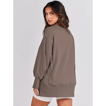 ANRABESS Women's Oversized Sweatshirt for Fall Fashion