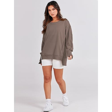ANRABESS Women's Oversized Sweatshirt for Fall Fashion