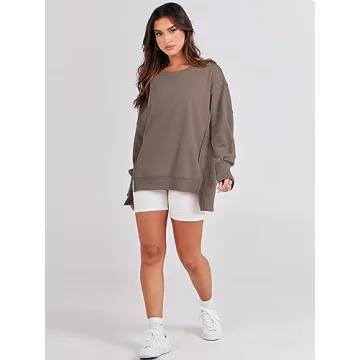 ANRABESS Women's Oversized Sweatshirt for Fall Fashion