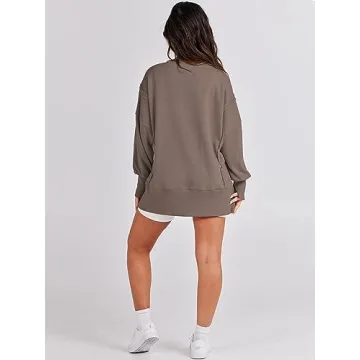 ANRABESS Women's Oversized Sweatshirt for Fall Fashion