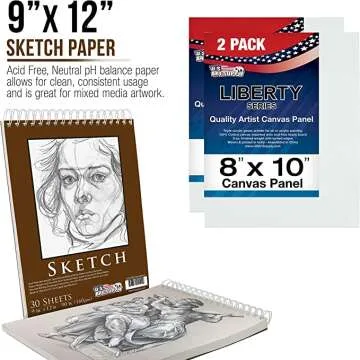 Premium Painting Set with Wood Box Easel for Artists