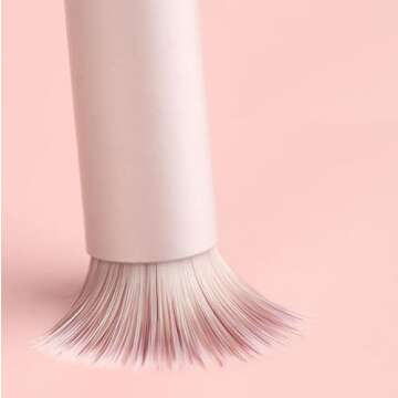 YECIRALA 10pc Nail Ombre Brush Set - Purple Pink & Black Gradient Nylon Brushes with Wood Handle - DIY Nail Art & Salon Use