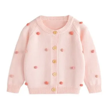 Simplee Kids Baby Sweater Valentine's Day Cardigan Embroidery Knit Coat for Winter Spring for 12-18 ...