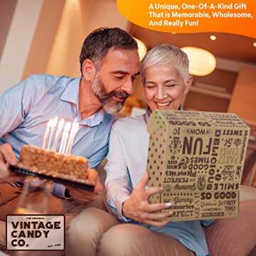 Vintage Candy Co. 60th Birthday Retro Candy Gift Basket - 1965 Party Assortment - Nostalgic Candy an...