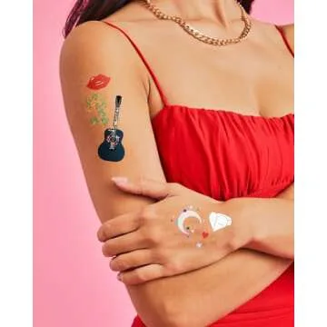 xo, Fetti Eras Party Temporary Tattoos - 74 Iridescent Styles | Bachelorette Decorations, Birthday Girl Party Accessory, Karma Theme Favor, Lover Gift, Cute Bday Supplies