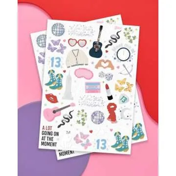 xo, Fetti Eras Party Temporary Tattoos - 74 Iridescent Styles | Bachelorette Decorations, Birthday Girl Party Accessory, Karma Theme Favor, Lover Gift, Cute Bday Supplies