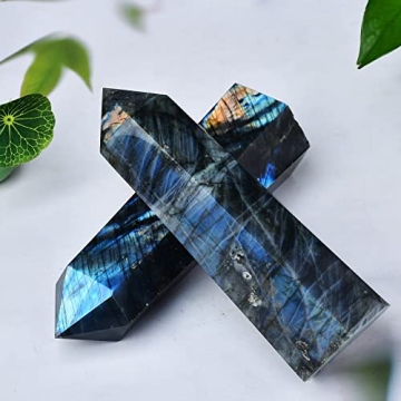 Labradorite Healing Crystal Wand for Meditation and Gifts