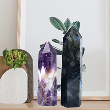 Labradorite Healing Crystal Wand for Meditation and Gifts