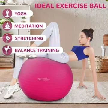 Fitvids Anti-Burst Fitness Ball for Core Strength