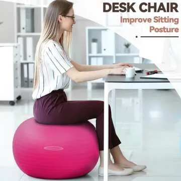 Fitvids Anti-Burst Fitness Ball for Core Strength